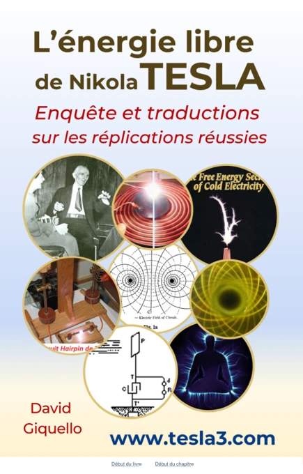 Couverture du livre « L’énergie libre de Nikola TESLA » de David Giquello.