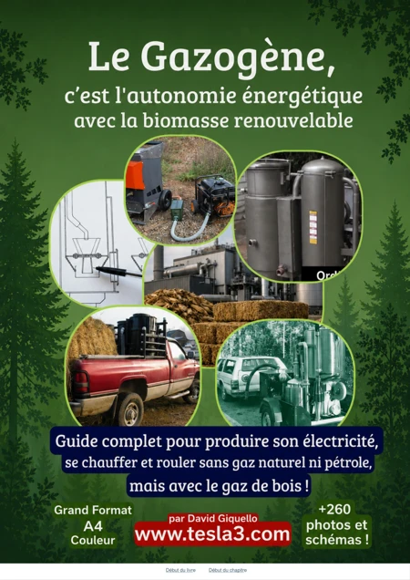Couverture du livre « Le Gazogène, c’est l’autonomie énergétique avec la biomasse renouvelable » de David Giquello.
