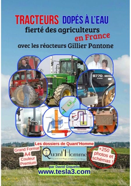 Couverture du livre « Tracteurs dopés à l’eau, fierté des agriculteurs en France » de David Giquello.